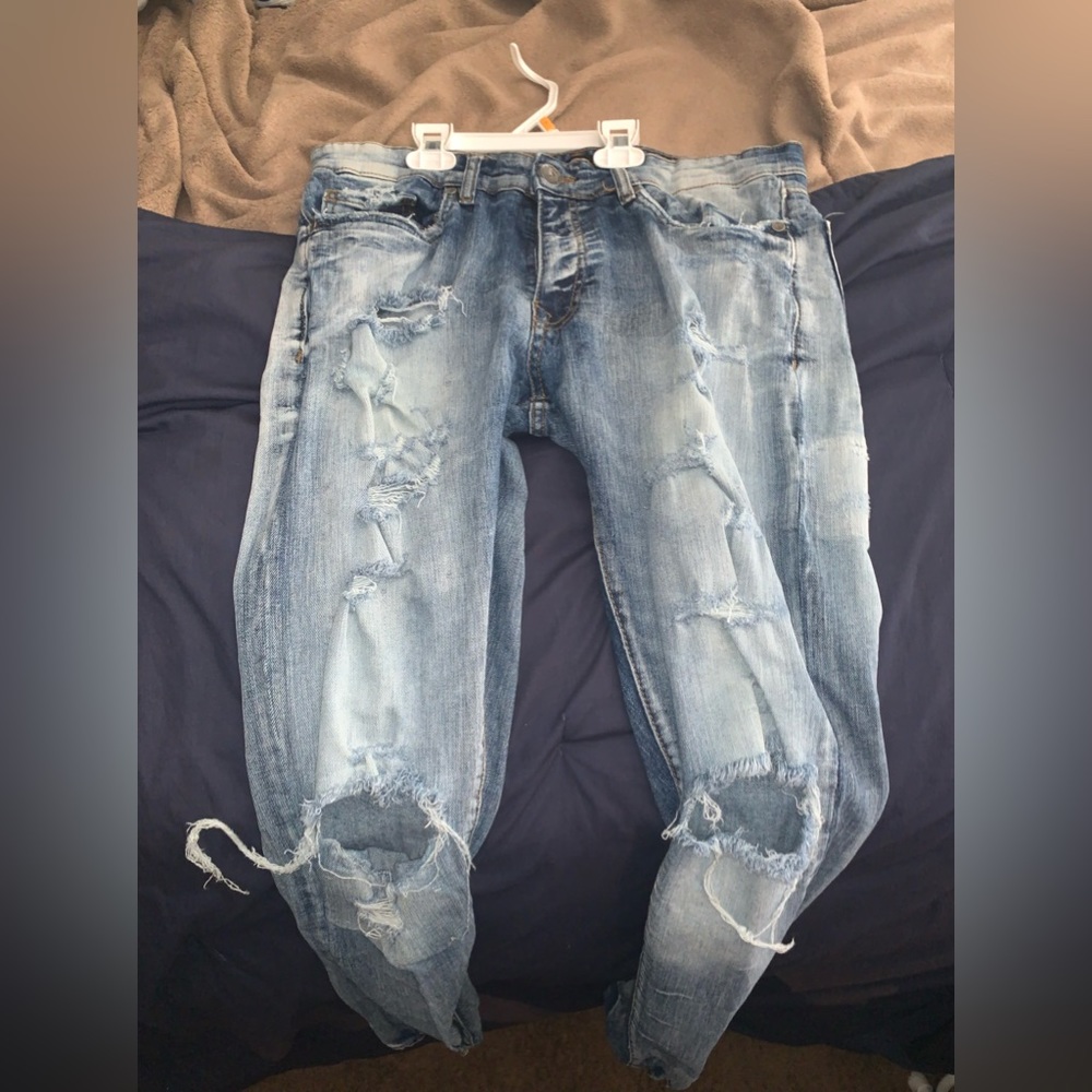 Blue Ripped Jeans